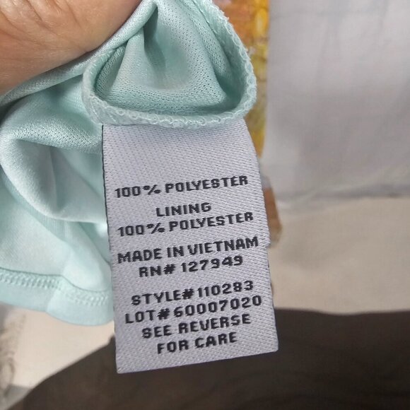 NWOT Emma & Michelle Orange Blue Floral Patchwork Hippie Dress Maxi Boho S - Picture 11 of 13